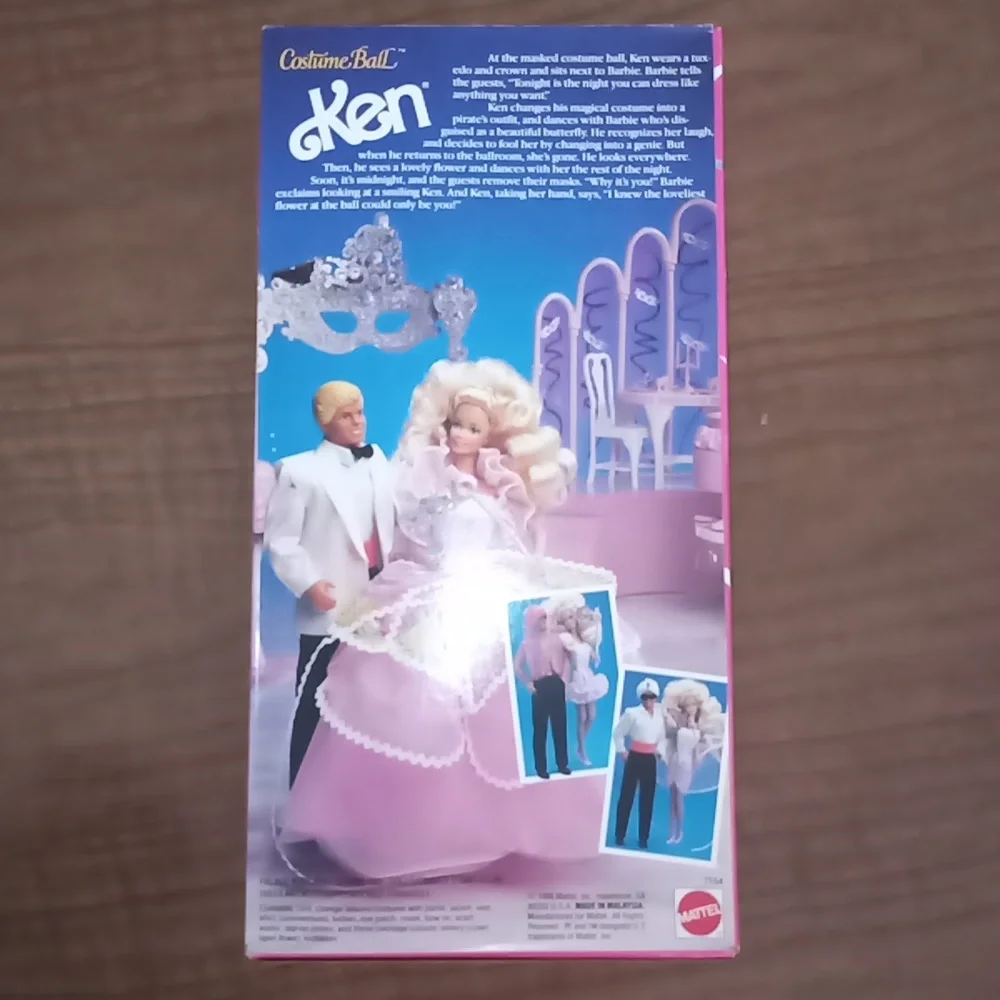 Vintage New Mattel 1990 Costume Ball Ken Barbie Doll Pirate Genie Costum…